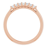 14K Rose 1/4 CTW Natural Diamond Anniversary Band